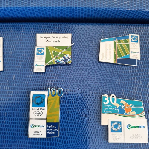 Athens 2004 Olympic Games 12 cosmote pins like new