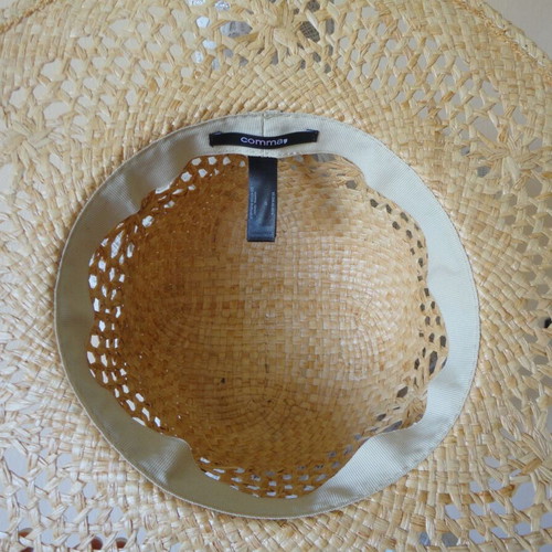 Comma women's straw hat like new, beige