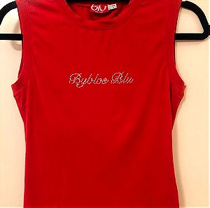 Byblos sleeveless red t-shirt