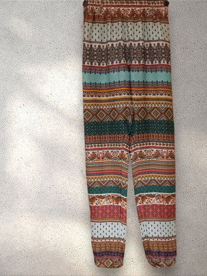 Colorful summer pants Bershka used, size S