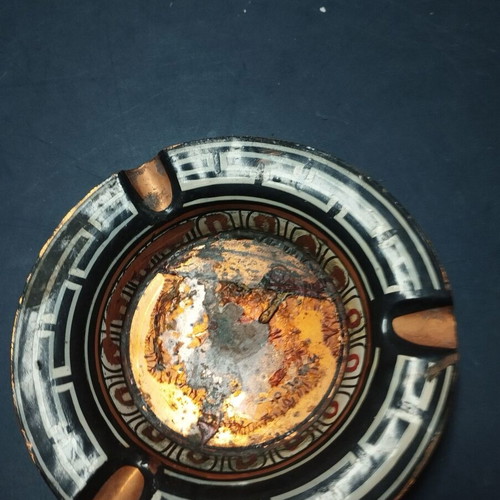 Brass ashtray used