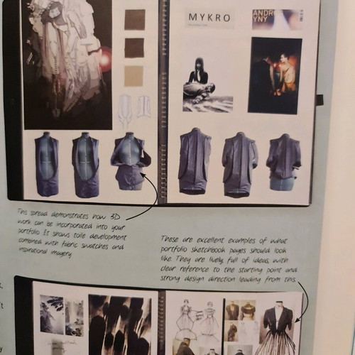 Fashion design book used with small tear