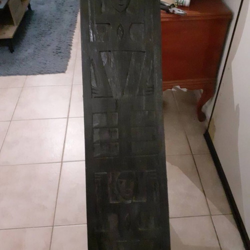 Storage furniture used, black color