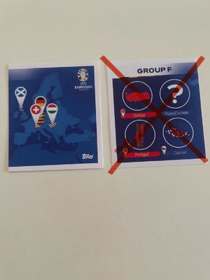 Topps UEFA euro 2024 stickers - Groups