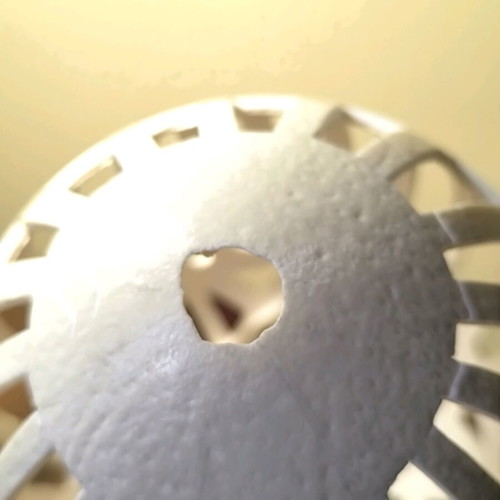 Carved decorative eggshell used from ostrich-camel egg