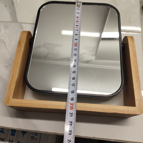 Two-dimensional tabletop mirror like new, rotating