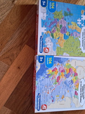 Educational puzzles like new, set of 2 pieces