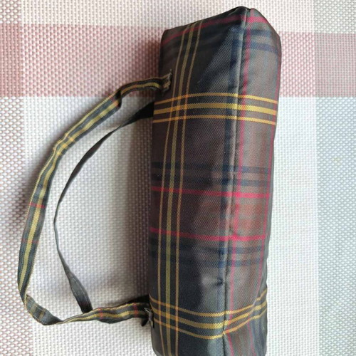 Harrods Knightsbridge toiletry bag with check pattern like new