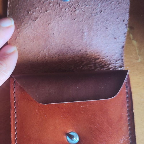 Vintage Squire leather coin wallet City of London, like new