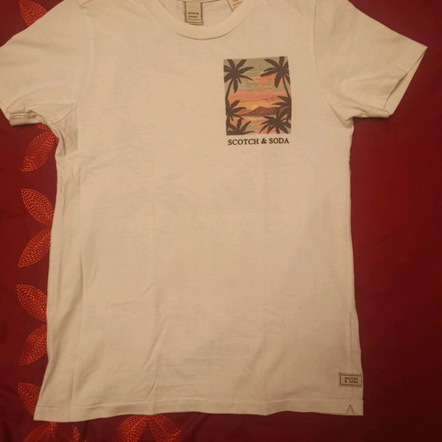 Tshirt Scotch & Soda kids like new, white, for 12 years old