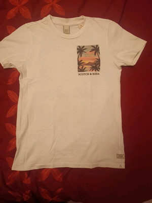 Tshirt Scotch & Soda παιδικό σαν καινούργιο, λευκό, για 12 ετών
