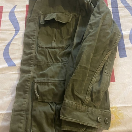 M71 Faded Green Jacket used, size small, thick American fabric