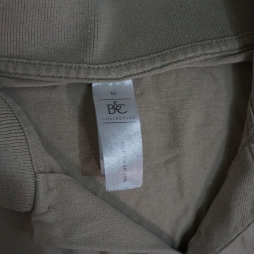 Men's polo shirt short sleeve like new, beige, size M