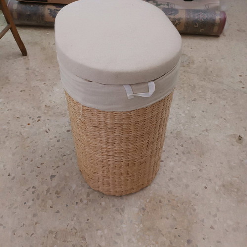 Wicker laundry basket new