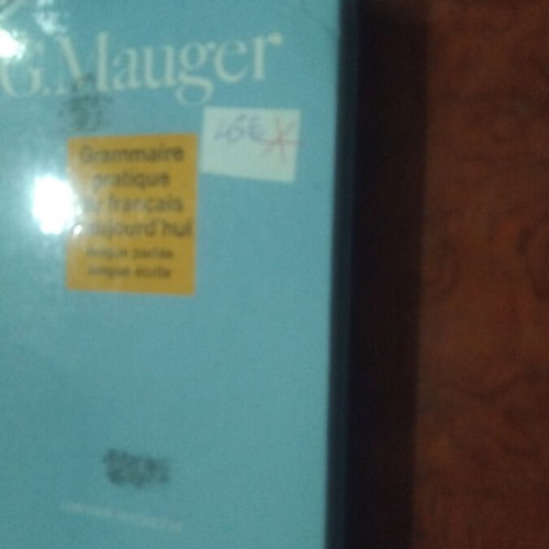 G. Mauger English Book used, excellent condition