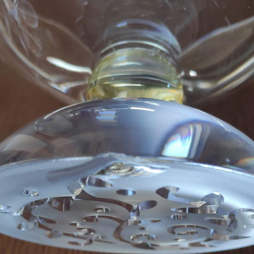 Cristal d'Arques set 2 used crystal bowls JG Durand Organdi