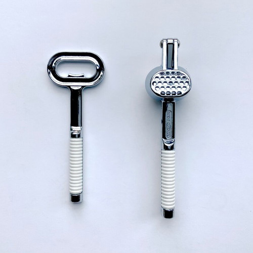 Pedrini P.P.L. garlic press and bottle opener set used