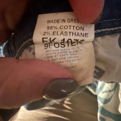 Edward Jeans blue pants size M like new, loose rise baggy fit