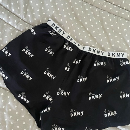 DKNY women's shorts like new, black with white logo