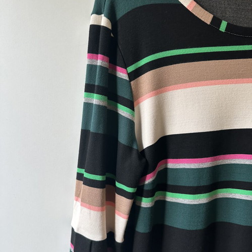 Benetton striped dress like new, size M/L, colorful