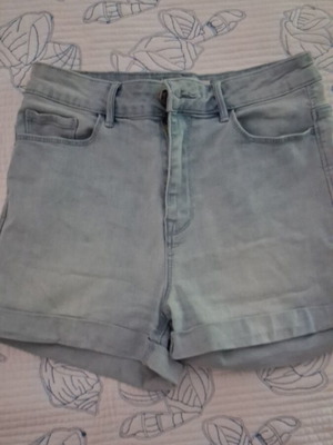 Stradivarius denim shorts like new, size S 36 8, blue