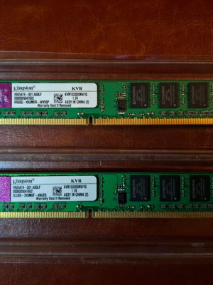Kingston ValueRAM 2GB (1+1GB) DDR3 1333MHz used