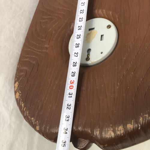 Vintage wall barometer with horse head, plastic PVC