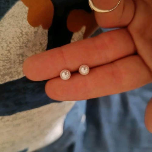 Earrings various like new, set with pearls and diamonds Jewelor