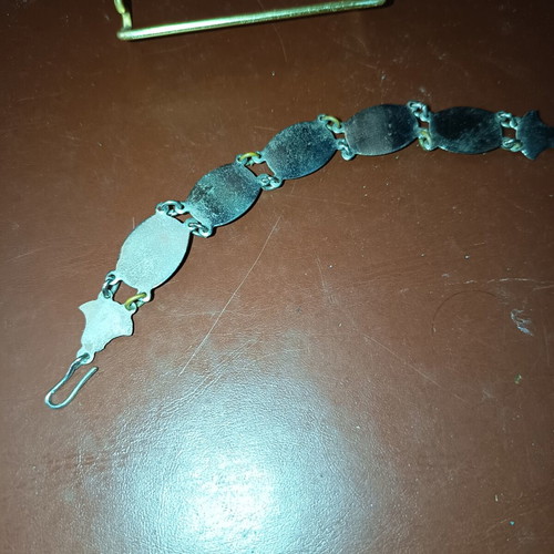 Egyptian bracelet with stones, like new, turquoise and silver