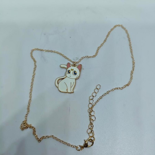 Artemis Sailor Moon vintage necklace like new with enamel