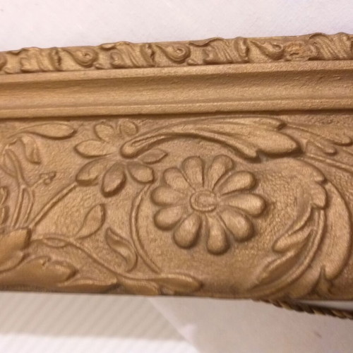 Antique carved wooden frame used, 1930s decade