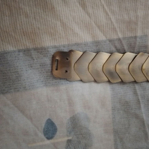 Vintage metal belt 70cm elastic like new, gold color