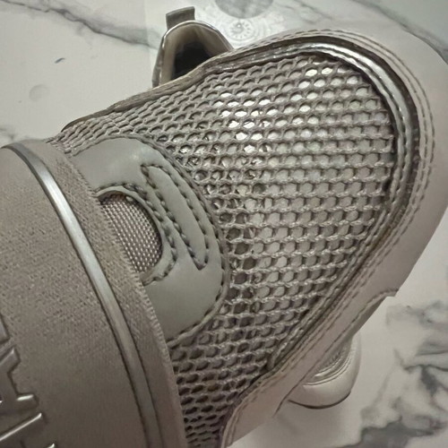 Michael Kors women's silver sports shoes used, size 38