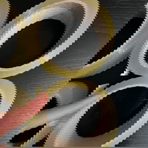 Ταινίες συσκευασίας καινούργιες, διάφανες, πακέτο 6 τεμαχίων