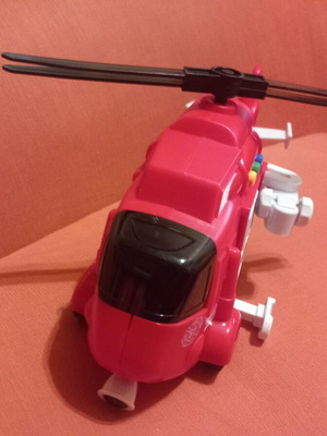 Fire Rescue Helicopter toy used with lights and sounds