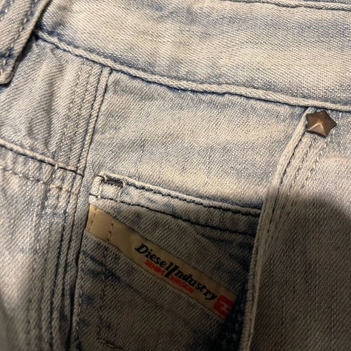 Diesel Jean jumpsuit used with open back, size S