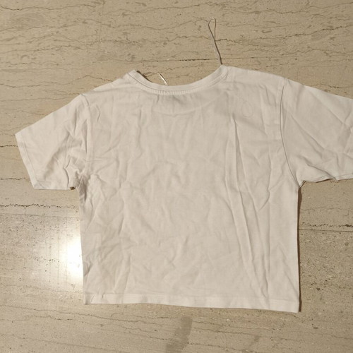 T-shirt crop white like new Pink Woman size L