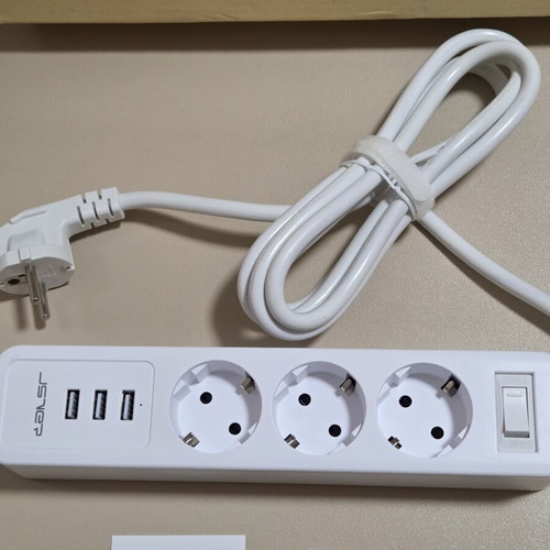 JSVER PS3038 power strip with USB ports