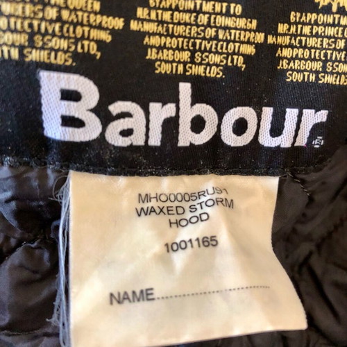 Barbour Original Waxed Storm winter jacket like new, brown, size 3XL