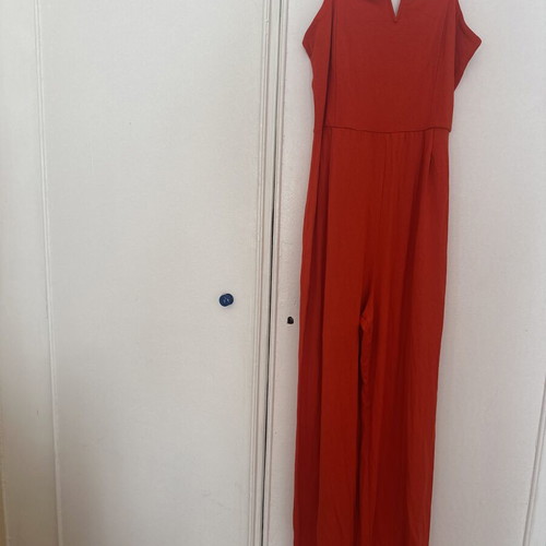 Bershka red jumpsuit like new, size S