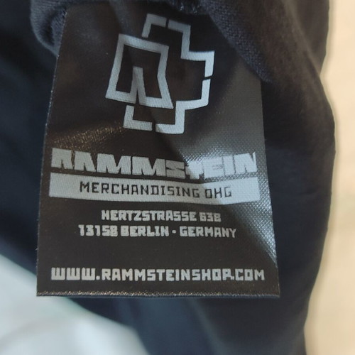 Rammstein T-shirt XXL new with tag, official merchandise