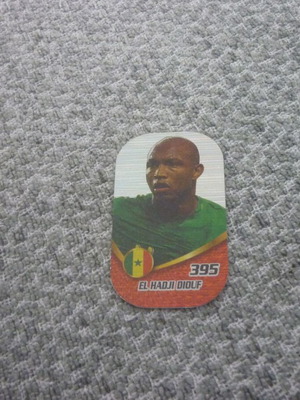 Μεταλλική τάπα ποδοσφαίρου El Hadji Diouf Senegal μεταχειρισμένη