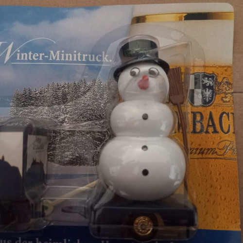 Kulmbacher beer promotional truck with snowman new
