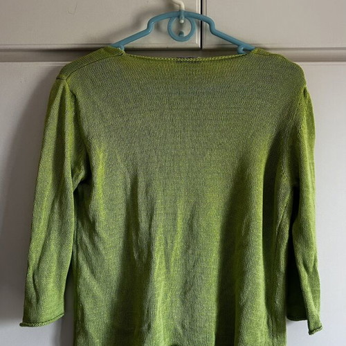 Albertini knitted twin set lime green, large