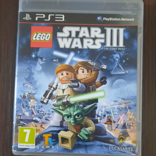 Lego Star Wars III The Clone Wars PS3 game used with manual