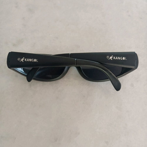 Vintage Kangol sunglasses like new, black wrap-around style
