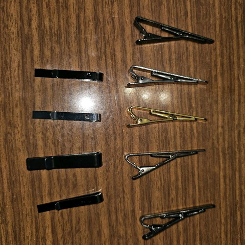 Tie clips new, pack of 9 pieces