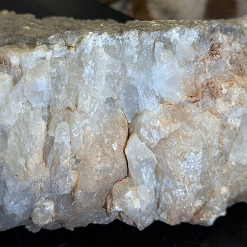 Crystals in natural rock calcite-gypsum new 24x22x14