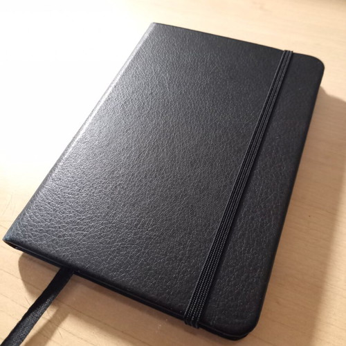 Tiger notebook without lines with back cover pocket new