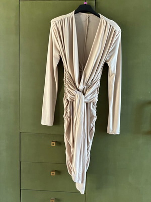 Lolitas draped dress like new, beige, size L